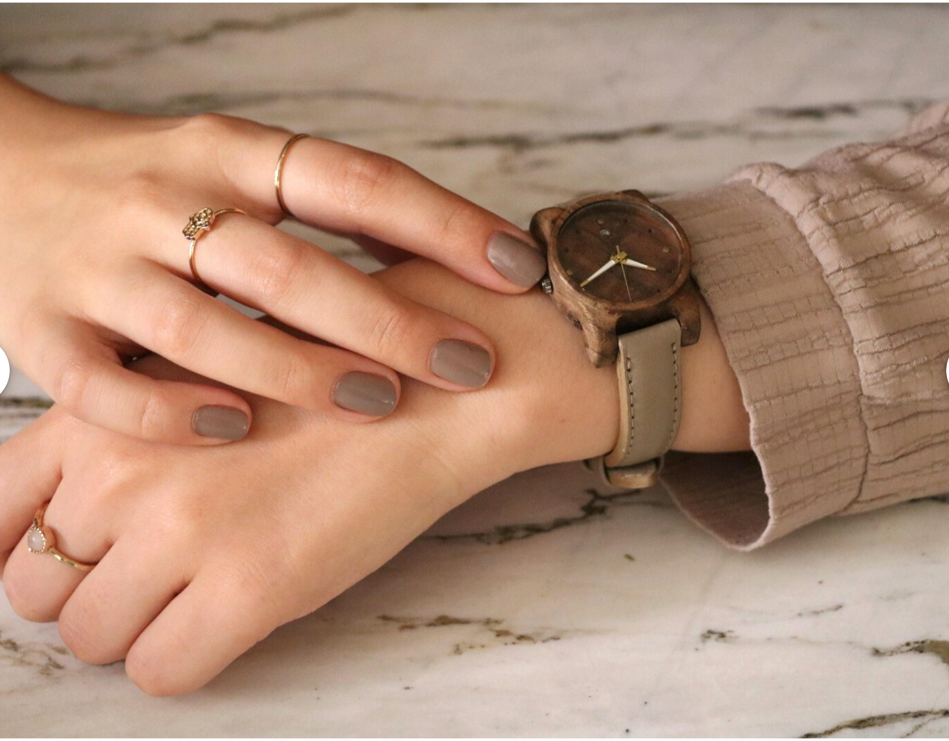 Handmade Walnut Wood Watch.