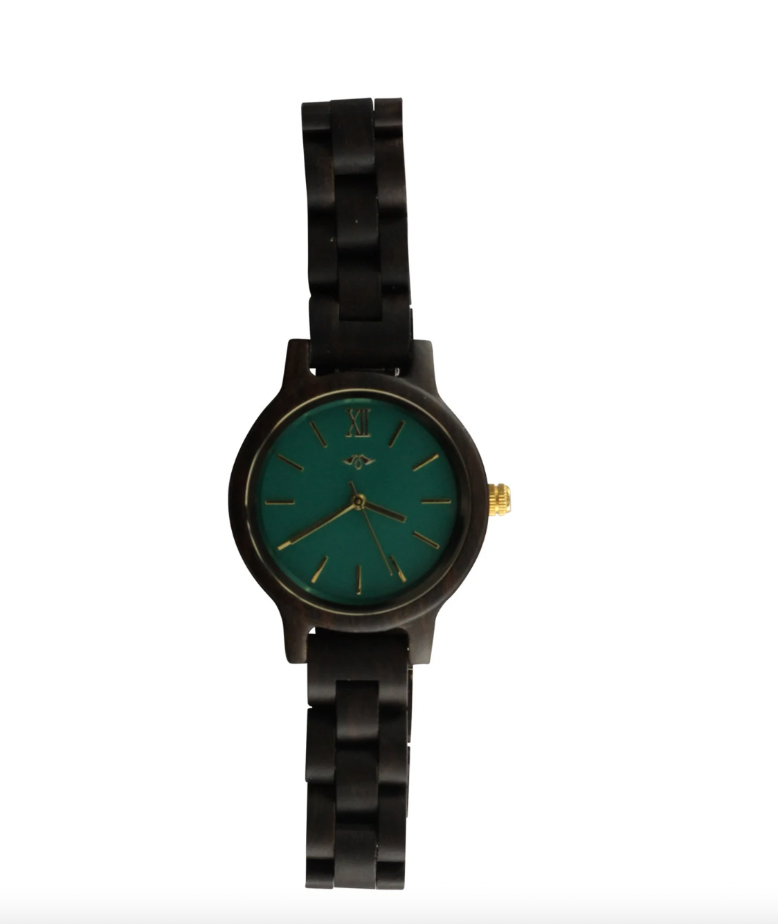 Engraved Black Sandalwood Women’s Watch.